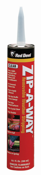 10300_18007065 Image Red Devil ZIP-A-WAY Removable Sealant - Clear - Cartridge.jpg